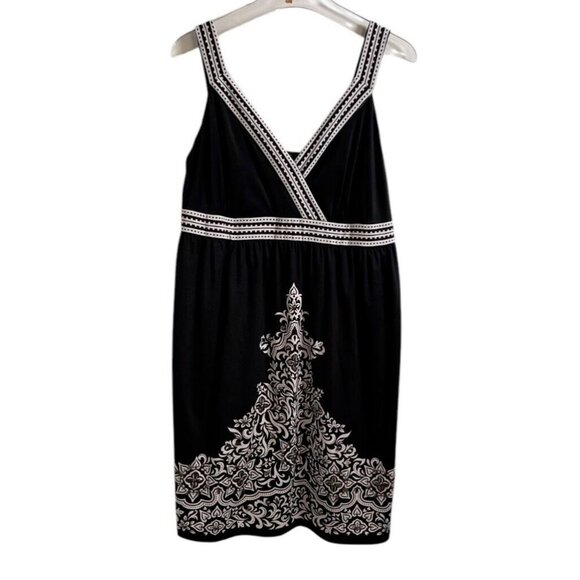 Inc International Concepts Plus Beaded Eastern Sun Print Dress SIZE-0X - Picture 1 of 7